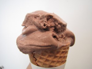 Anyone noticing a theme?  A yummy chocolate ice cream cone from Three Sisters -- I won't tell anyone if you eat it for breakfast.