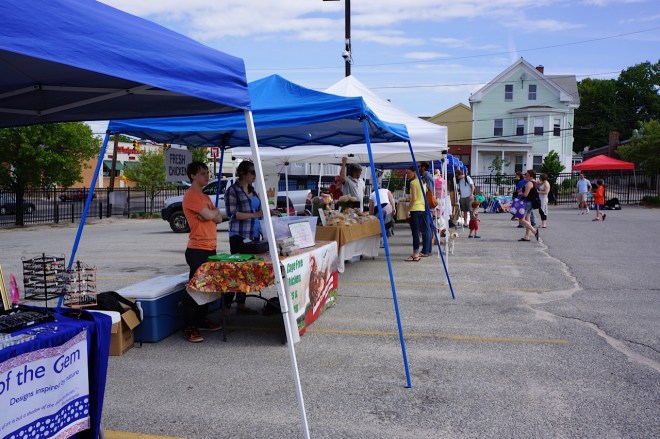 Opening day at the Providence Alternative Market.