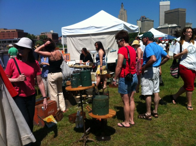Antiques, handmade crafts, clothes and plenty of food trucks at the opening day of Providence Flea.