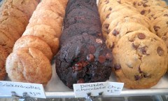 Some surprisingly delicious cookies from Wildflour Vegan Bakery.