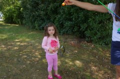 The reaction shot after catching the fish.