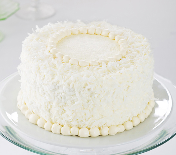 The Old-Fashioned Coconut Cake from Pastiche Fine Desserts.