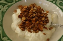 Narragansett Creamery yogurt topped with our granola.
