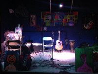 Live painting, sometimes *during* performances, is a mainstay at The Spot.