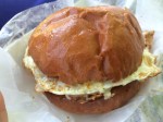 Breakfast sandwich from Pat's Pastured.
