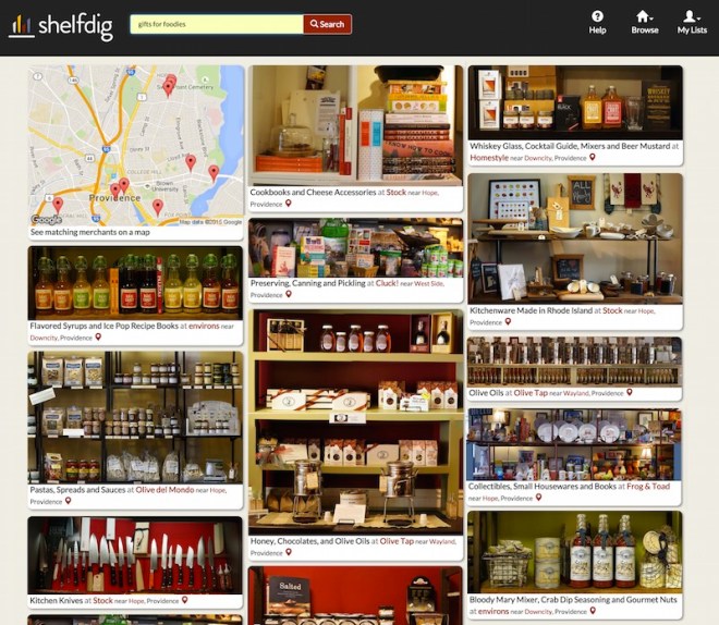 ShelfDig aims to support buying local by making it easier to browse and search Providence stores online.